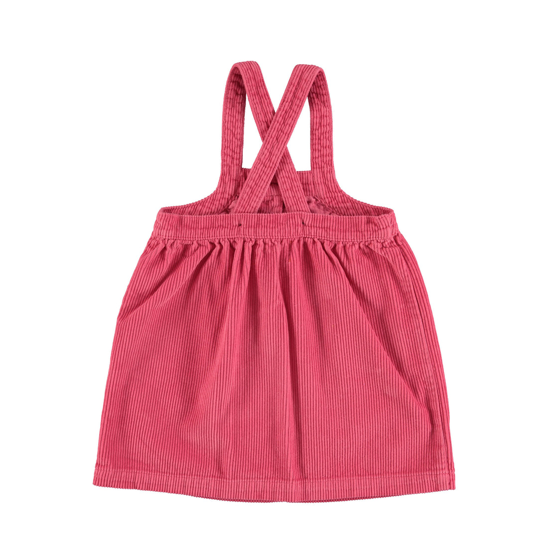 Piupiuchick Pink Corduroy Strap Short Dress