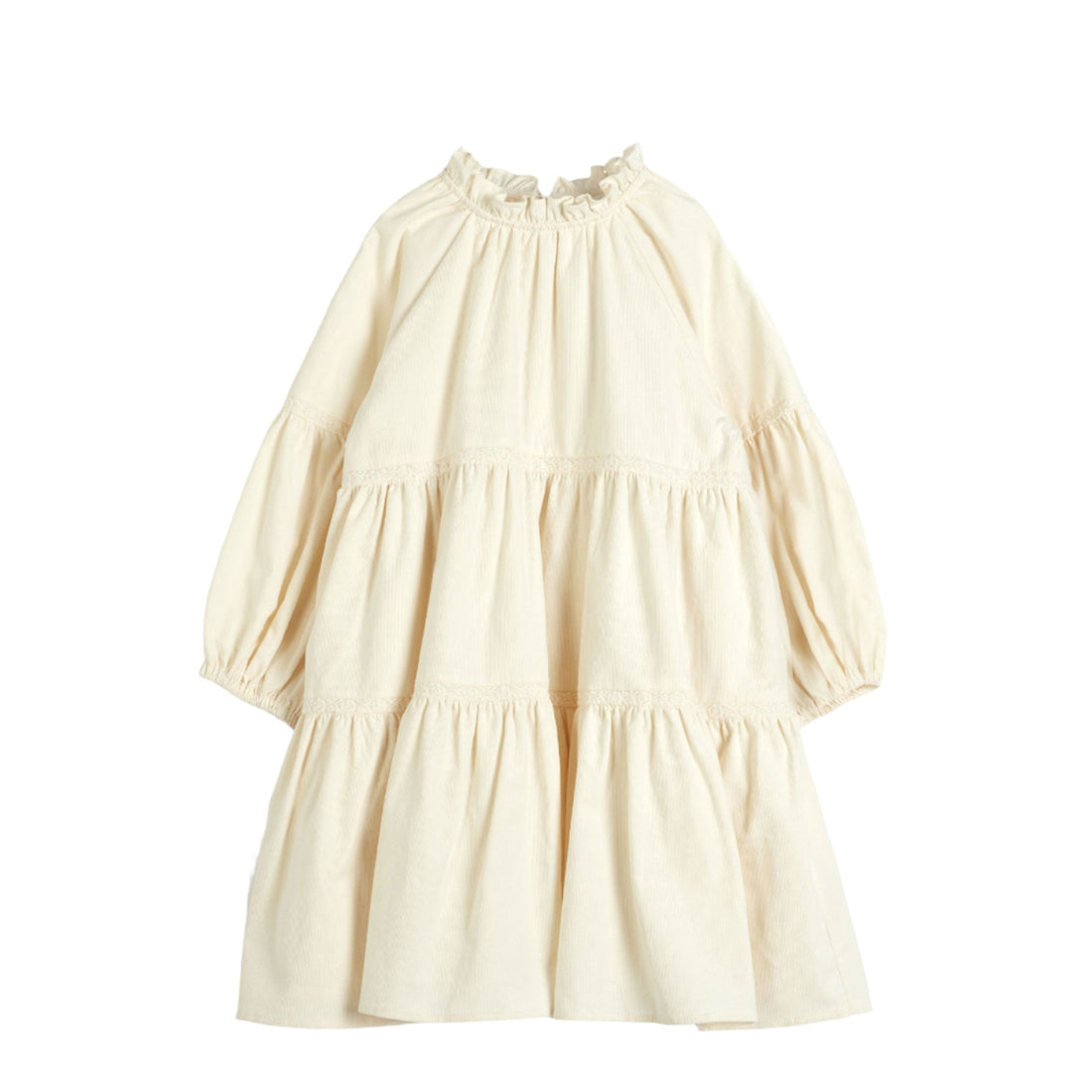 Cera Una Volta Cream Corduroy Manola Dress