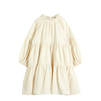 Cera Una Volta Cream Corduroy Manola Dress
