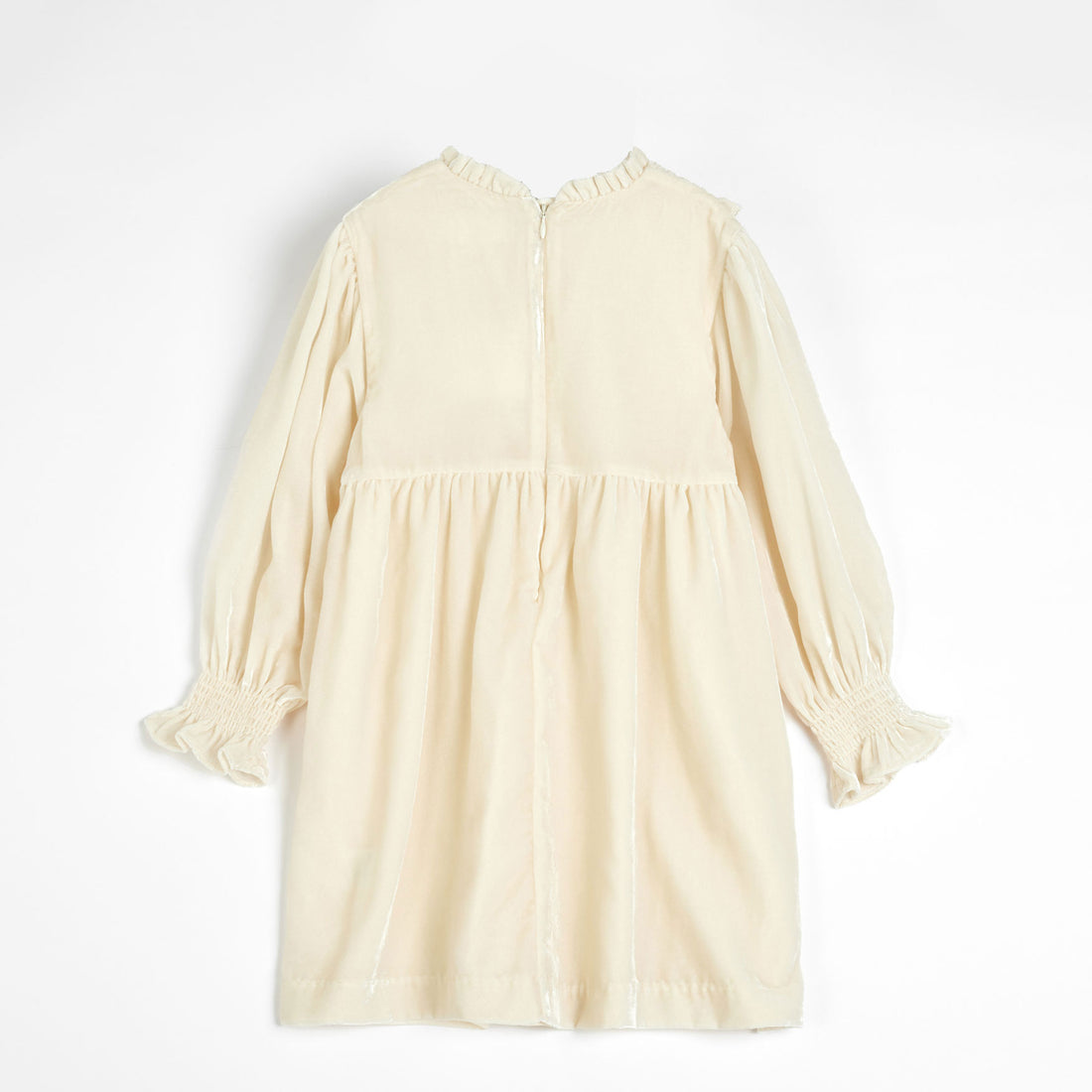 Cera Una Volta Cream Velvet Dolores Dress