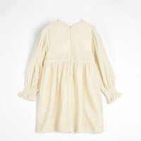 Cera Una Volta Cream Velvet Dolores Dress