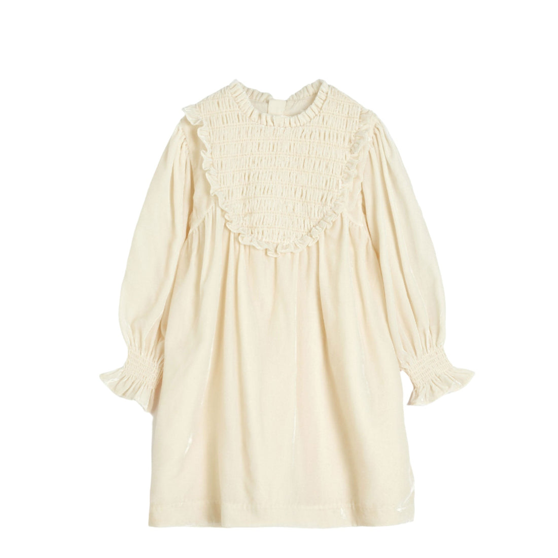 Cera Una Volta Cream Velvet Dolores Dress