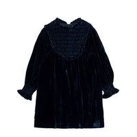 Cera Una Volta Blue Dolores Velvet Dress