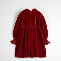 Cera Una Volta Red Dolores Velvet Dress