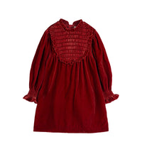 Cera Una Volta Red Dolores Velvet Dress