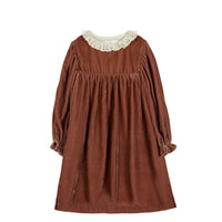Cera Una Volta Rust Vera Velvet Dress