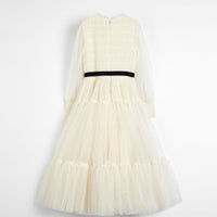 Cera Una Volta Cream Tulle Diana Dress