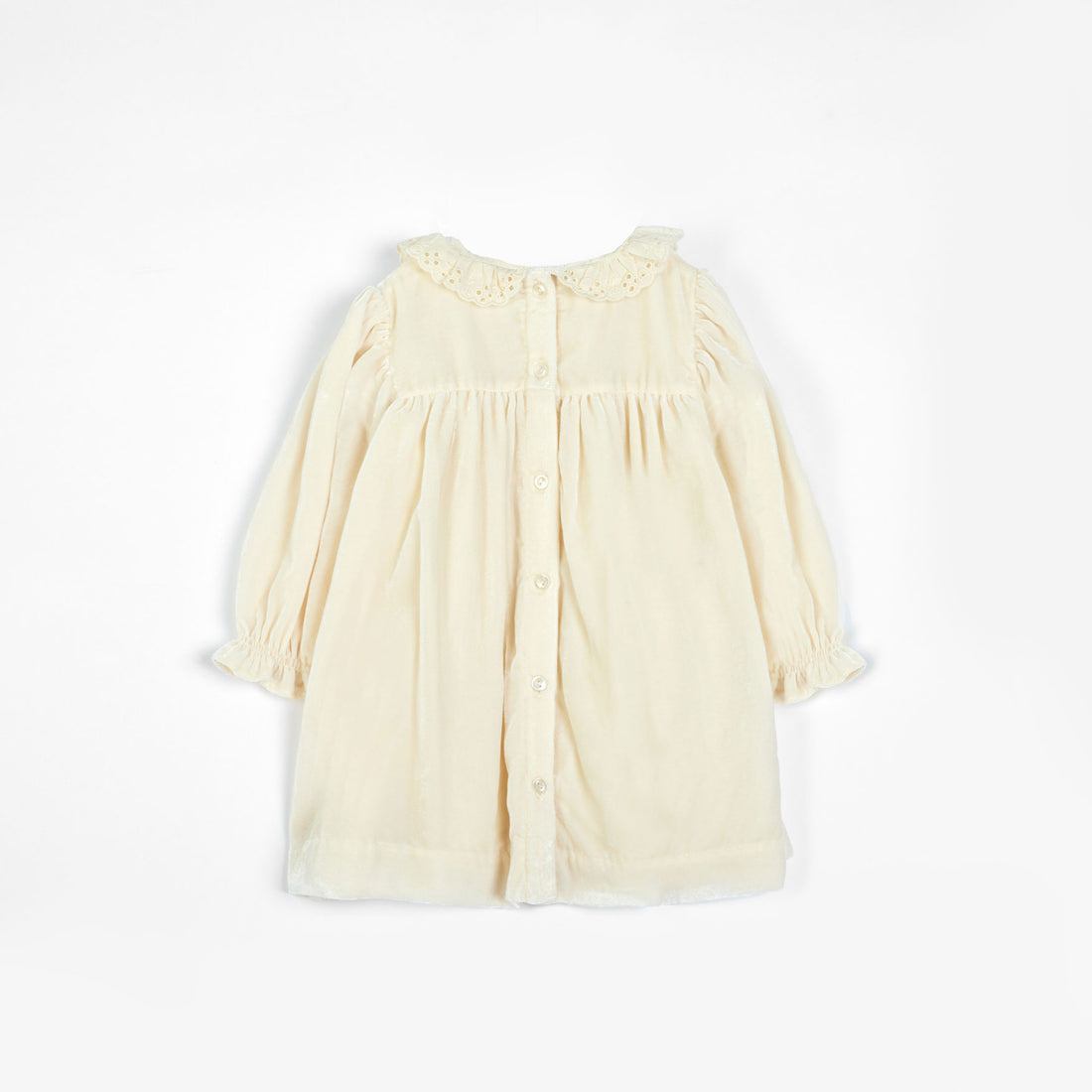 Cera Una Volta Cream Velvet Lili Baby  Dress