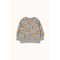 Tiny Cottons Medium Grey Heather Dogs Sweatshirt