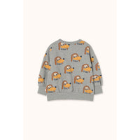 Tiny Cottons Medium Grey Heather Dogs Sweatshirt