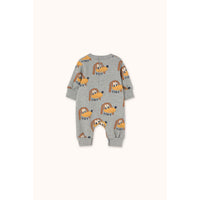 Tiny Cottons Medium Grey Heather Dogs One-Piece