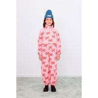 Tiny Cottons Pink Worms Mockneck Sweatshirt