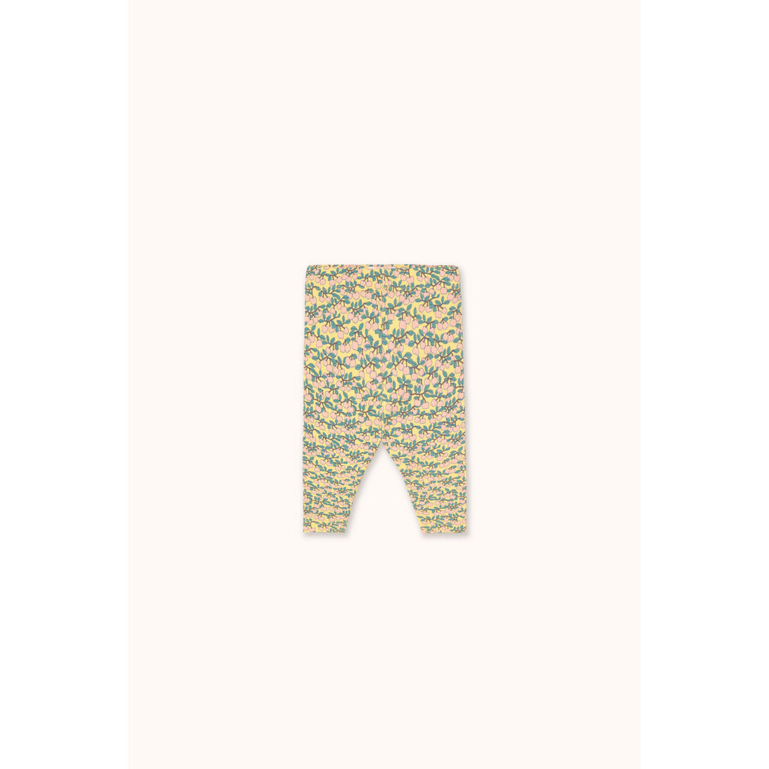 Tiny Cottons Mellow Yellow Mini Apples Aop Rib Baby Pant