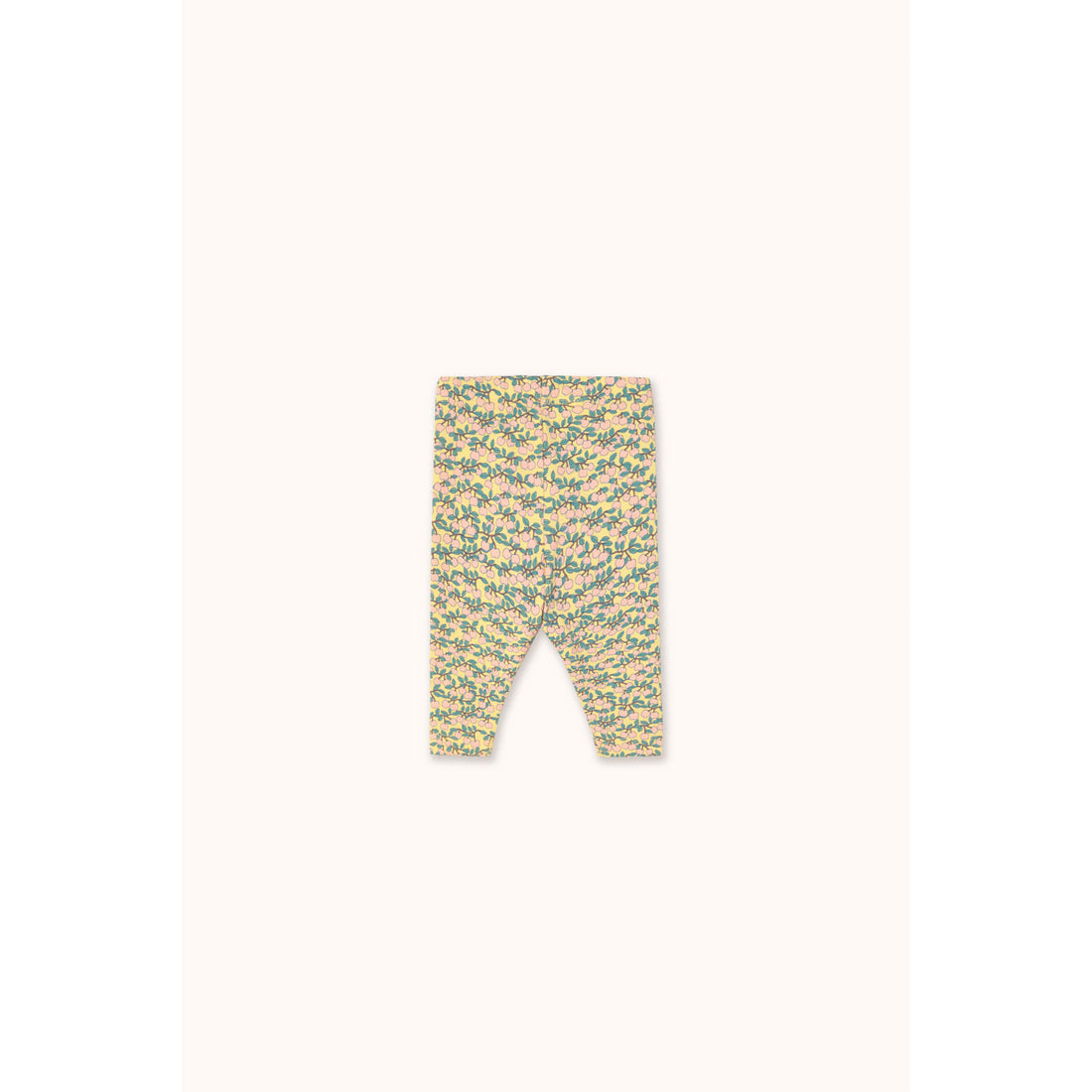 Tiny Cottons Mellow Yellow Mini Apples Aop Rib Baby Pant