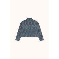 Tiny Cottons Light Navy Mini Apples Rib Mockneck