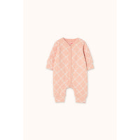 Tiny Cottons Wild Rose Flower Grid Rib One-Piece