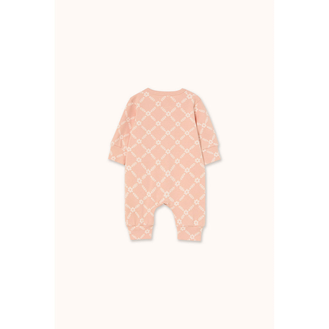 Tiny Cottons Wild Rose Flower Grid Rib One-Piece