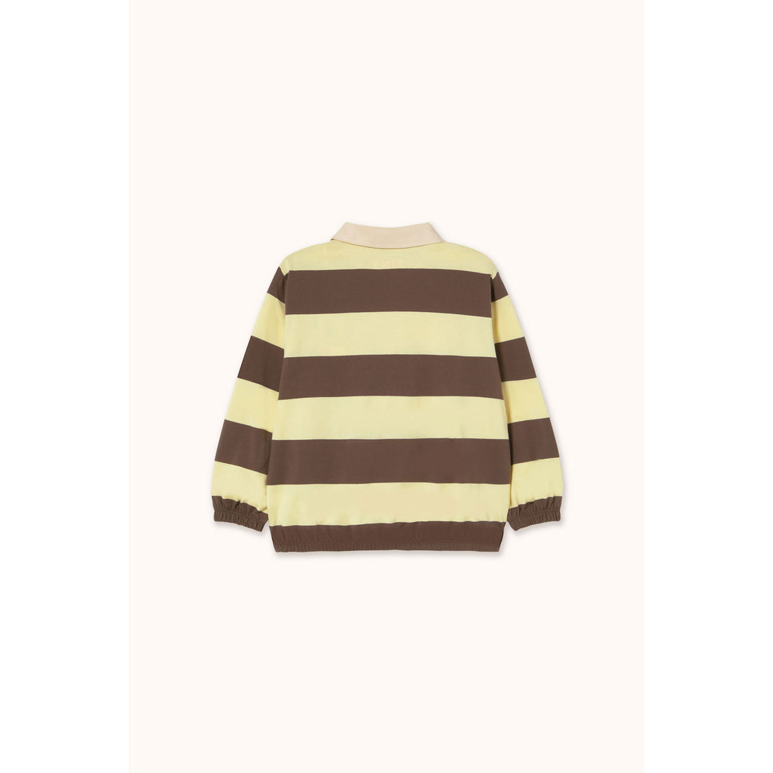 Tiny Cottons Dusty Yellow Stripes Polo Sleeve Tee