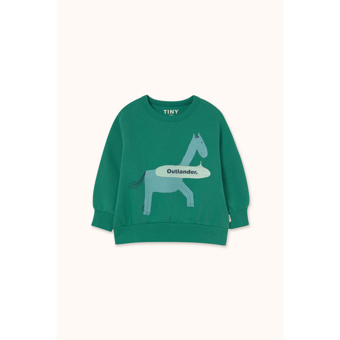 Tiny Cottons Dark Emerald Horse Graphic Sweatshirt