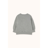 Tiny Cottons Medium Grey Heather Flower Graphic Sweatshirt