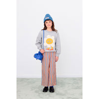 Tiny Cottons Medium Grey Heather Flower Graphic Sweatshirt