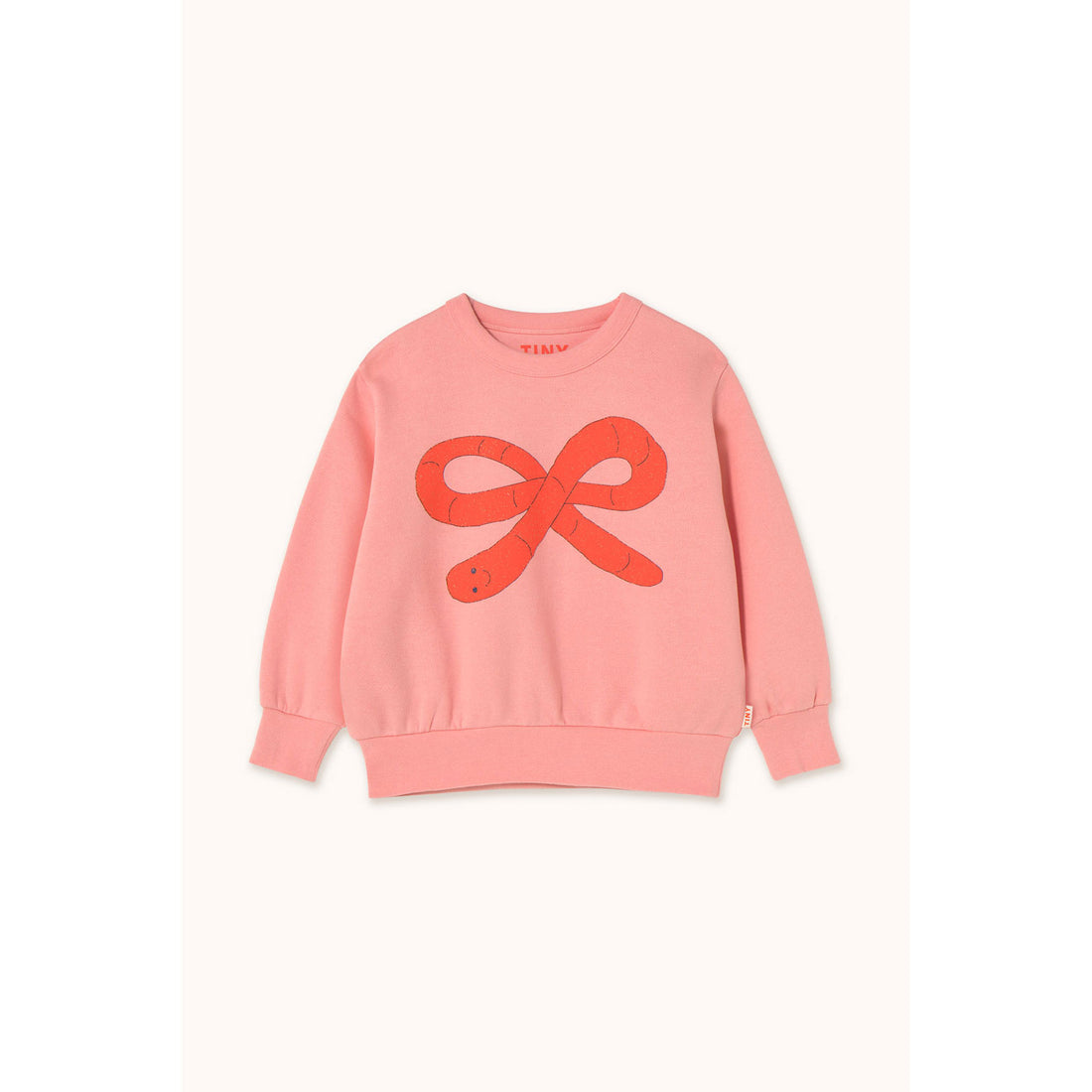 Tiny Cottons Pink Worm Graphic Sweatshirt