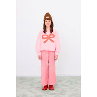 Tiny Cottons Pink Worm Graphic Sweatshirt