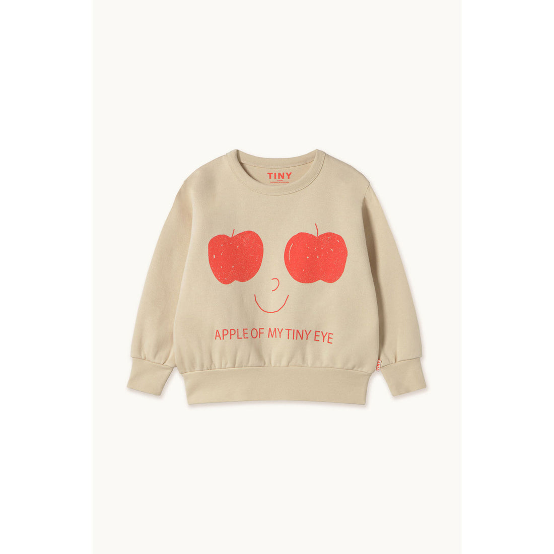 Tiny Cottons Vanilla Apples Eyes Graphic Sweatshirt