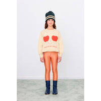 Tiny Cottons Vanilla Apples Eyes Graphic Sweatshirt