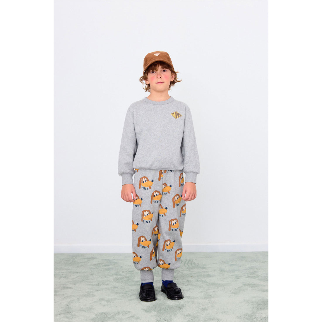 Tiny Cottons Medium Grey Diamond Tiny Graphic Sweatshirt