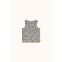 Tiny Cottons Medium Grey Heather Dogs Tank Top