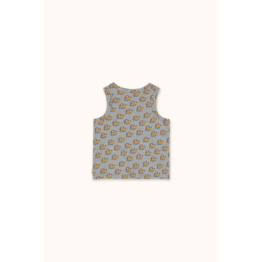 Tiny Cottons Medium Grey Heather Dogs Tank Top