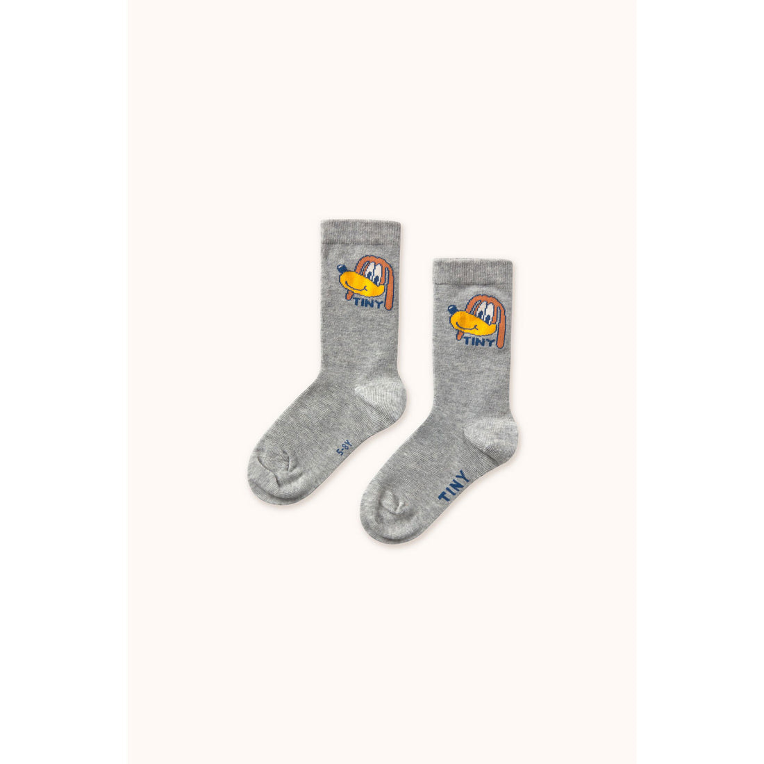 Tiny Cottons Medium Grey Heather Dog Medium Socks