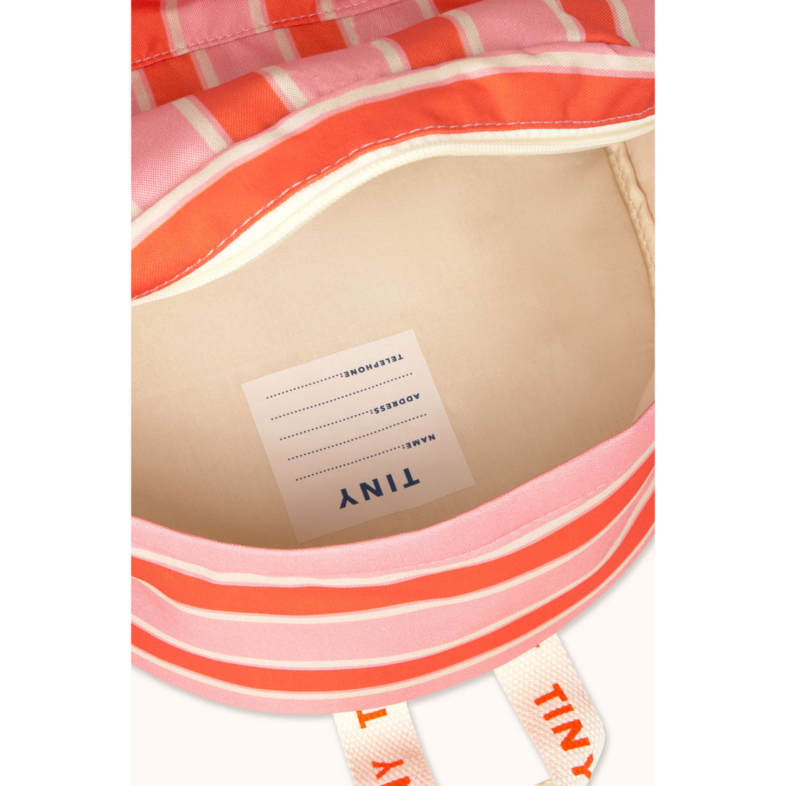 Tiny Cottons Pink Retro Stripes Backpack
