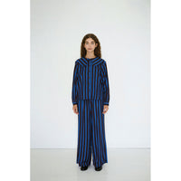 The Tiny Big Sister Navy Striped Womens Blouse