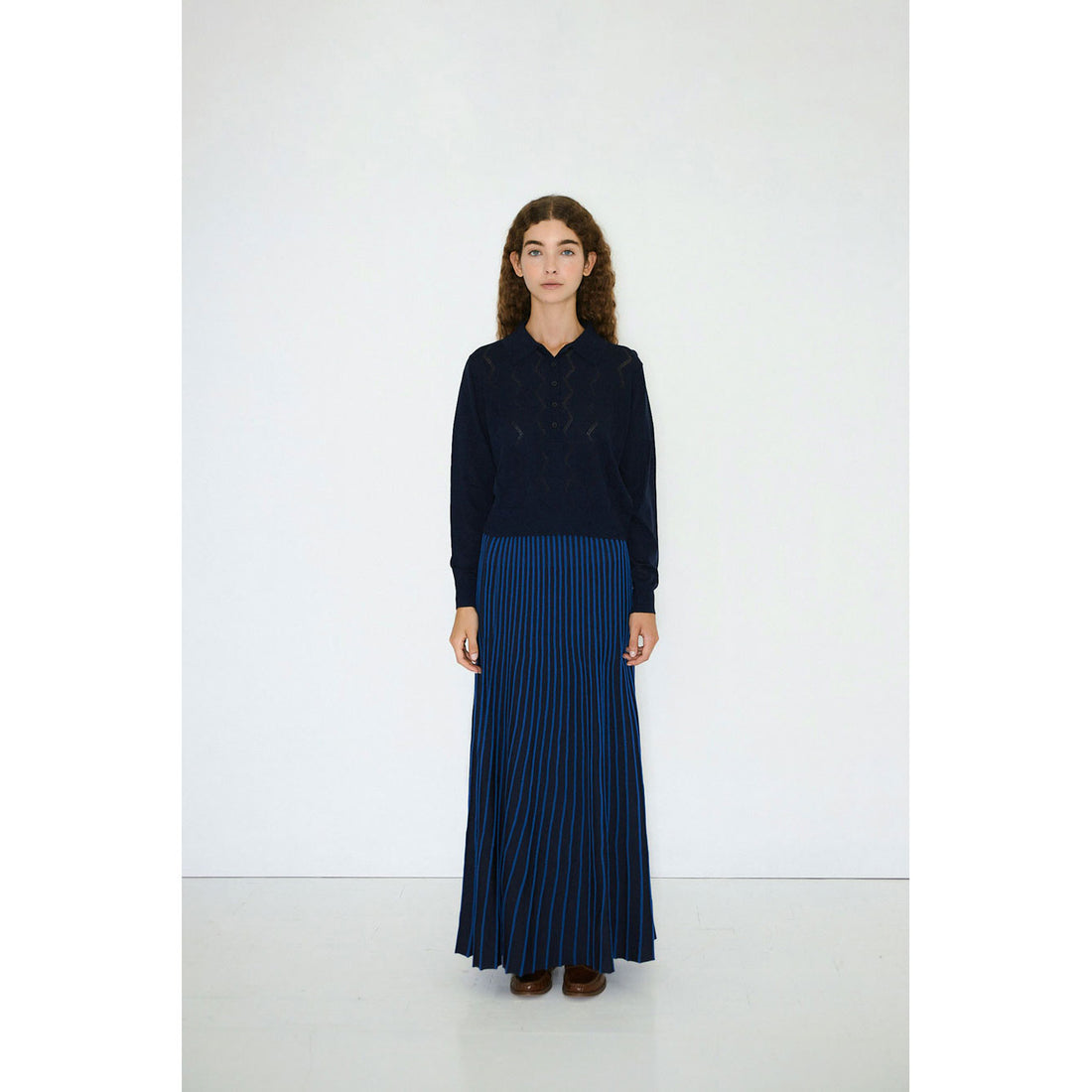The Tiny Big Sister Navy Contrast Womens Skirt