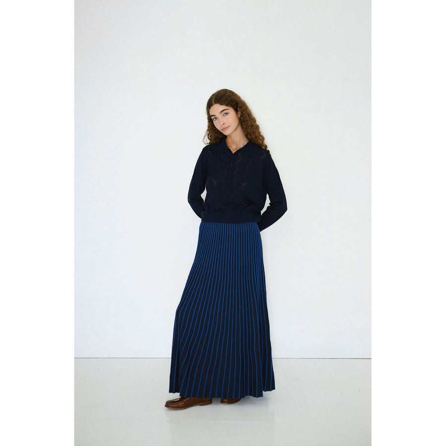 The Tiny Big Sister Navy Contrast Womens Skirt