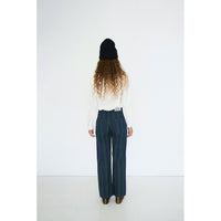 The Tiny Big Sister Off-White Scarf Neck Womens Blouse