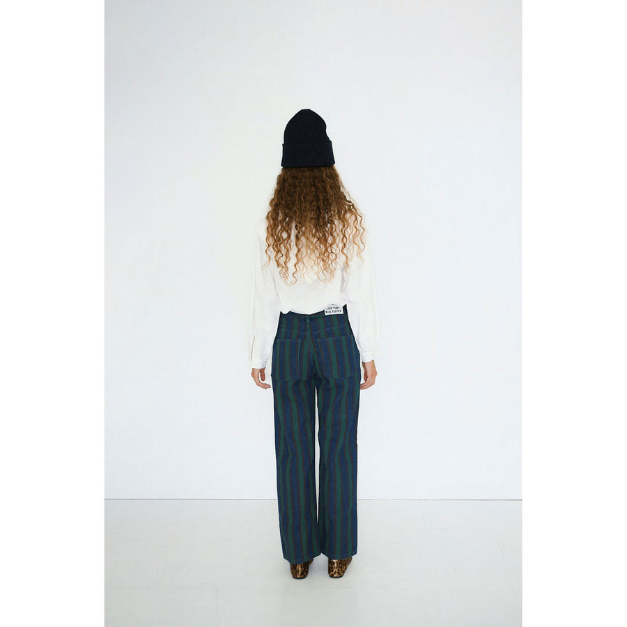 The Tiny Big Sister Off-White Scarf Neck Womens Blouse