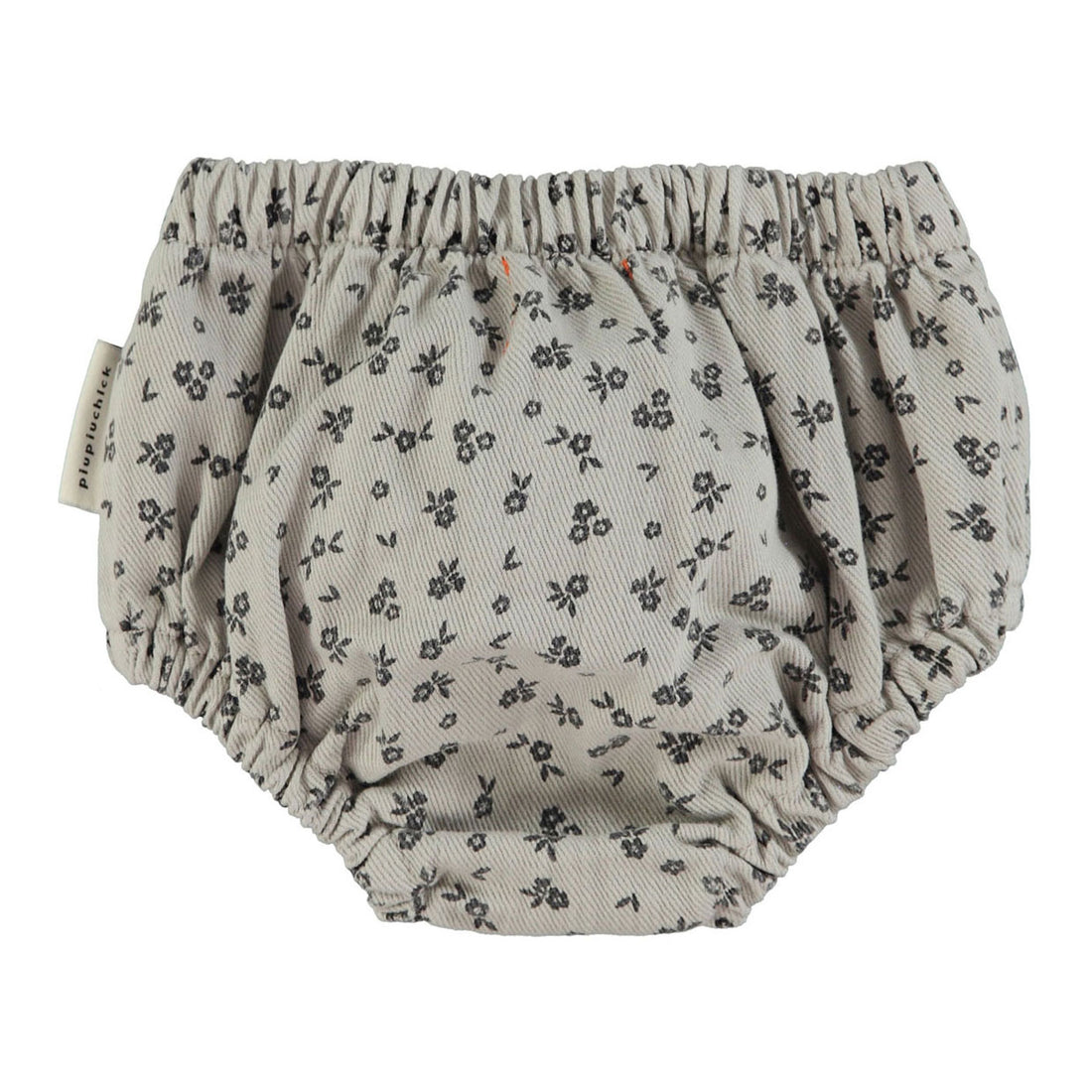 Piupiuchick Light Grey Flowers AO Baby Shorties