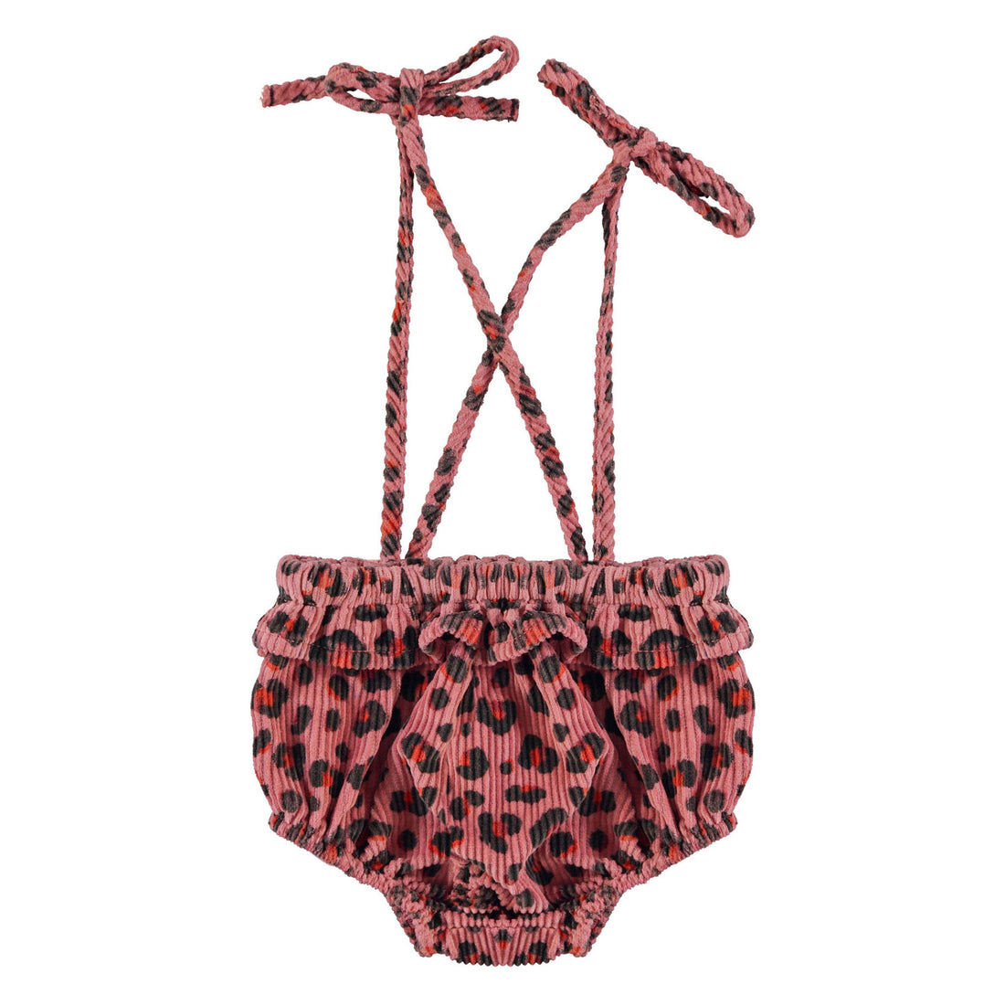 Piupiuchick Pink Animal Print Strap Bloomer
