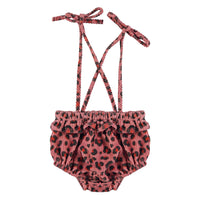 Piupiuchick Pink Animal Print Strap Bloomer