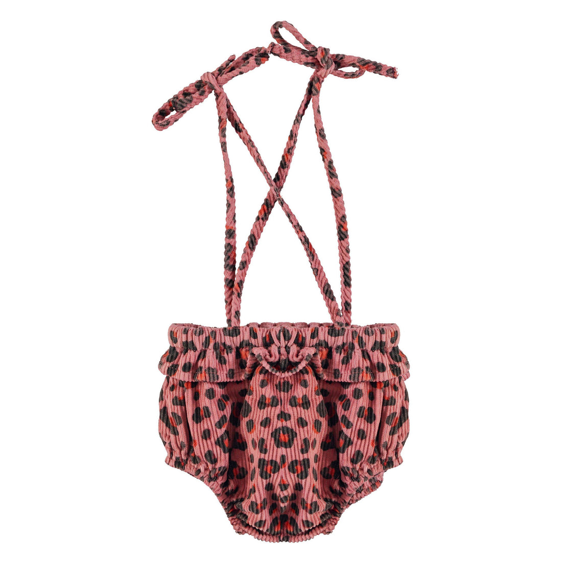 Piupiuchick Pink Animal Print Strap Bloomer