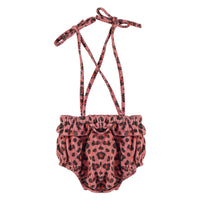 Piupiuchick Pink Animal Print Strap Bloomer