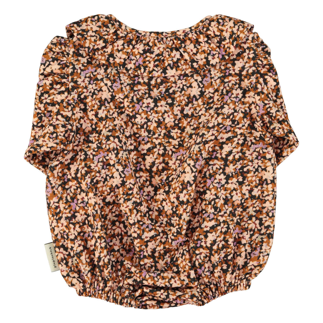 Piupiuchick Light Pink/Brown Flowers Romper