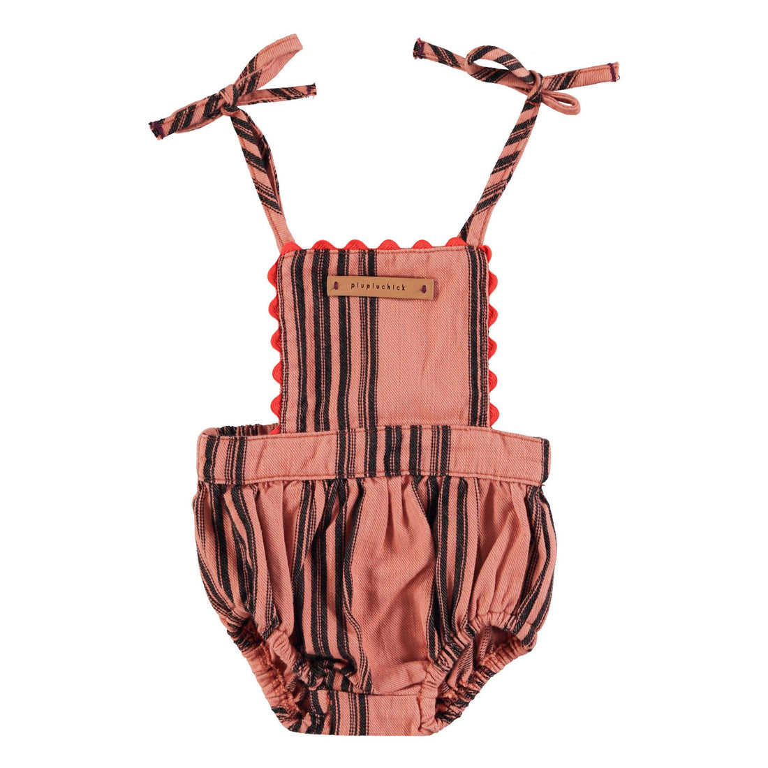 Piupiuchick Pink Striped Romper