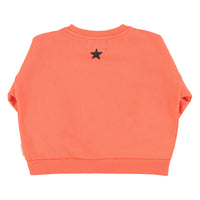 Piupiuchick Orange Music Print Sweatshirt