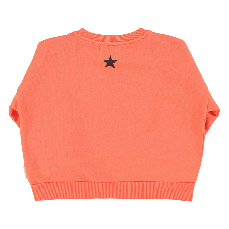 Piupiuchick Orange Music Print Sweatshirt
