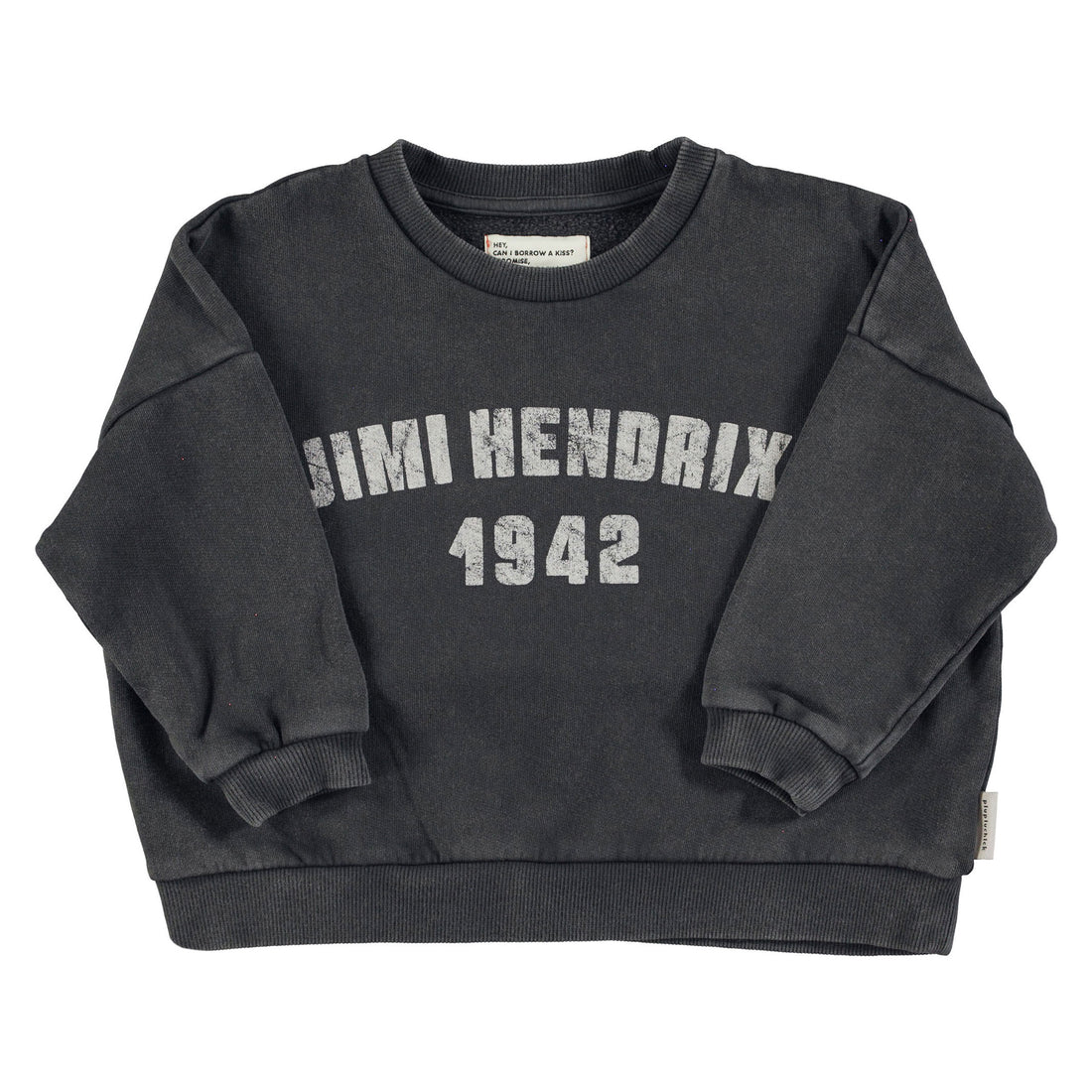 Piupiuchick Faded Black Jimi Hendrix Print Sweatshirt