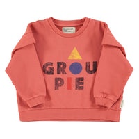 Piupiuchick Pink Groupie Print Sweatshirt